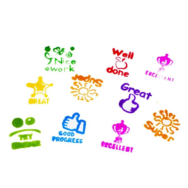 Accesorii craft, Stampilute patrate, 9 buc/set - S-COOL - imagine 6