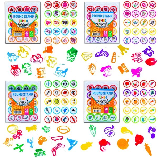 Accesorii craft, Stampilute rotunde, 20 buc/set - S-COOL - imagine 2
