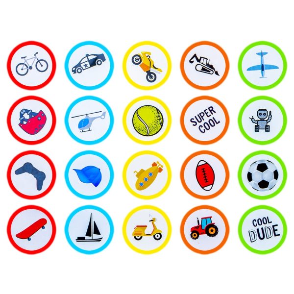 Accesorii craft, Stampilute rotunde, 20 buc/set - S-COOL - imagine 11