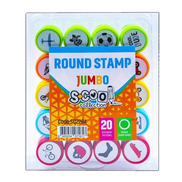 Accesorii craft, Stampilute rotunde, 20 buc/set - S-COOL - imagine 12