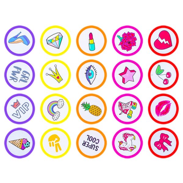 Accesorii craft, Stampilute rotunde, 20 buc/set - S-COOL - imagine 14