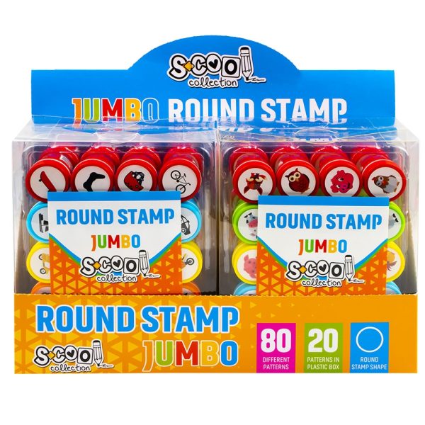 Accesorii craft, Stampilute rotunde, 20 buc/set - S-COOL - imagine 3