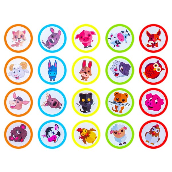 Accesorii craft, Stampilute rotunde, 20 buc/set - S-COOL - imagine 5
