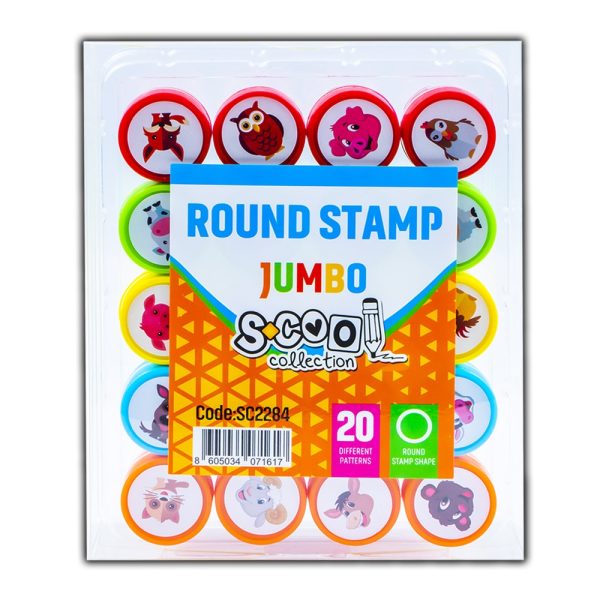 Accesorii craft, Stampilute rotunde, 20 buc/set - S-COOL - imagine 6