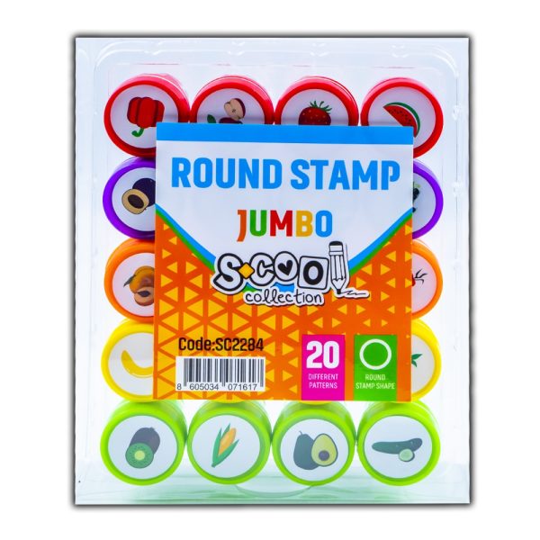 Accesorii craft, Stampilute rotunde, 20 buc/set - S-COOL - imagine 9