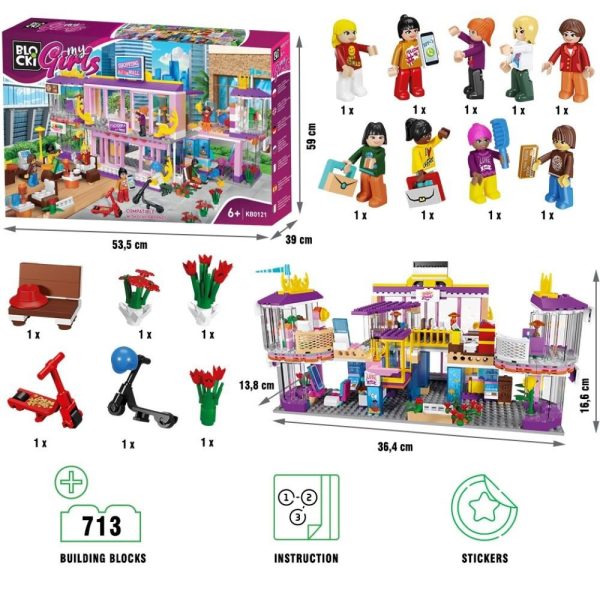 Blocki my girls, Centrul comercial, 713 piese - imagine 4