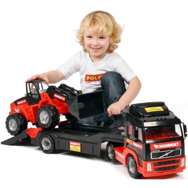 Camion+buldozer - Mammoet, 89x19x25 cm, Polesie - imagine 2