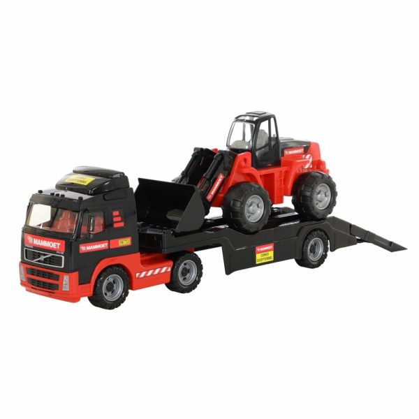 Camion+buldozer - Mammoet, 89x19x25 cm, Polesie - imagine 5