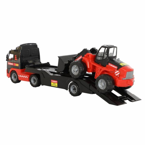 Camion+buldozer - Mammoet, 89x19x25 cm, Polesie - imagine 6