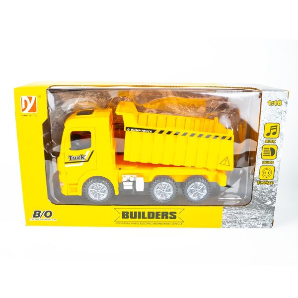 Camion cu frictiune, lumina/sunet, 25x11x12 cm - imagine 2