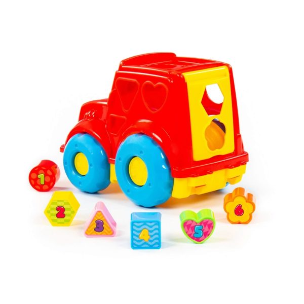 Camion + cuburi educative, 26x16.5x21 cm, Polesie - imagine 3
