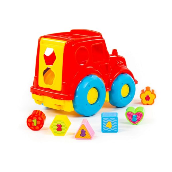 Camion + cuburi educative, 26x16.5x21 cm, Polesie - imagine 4