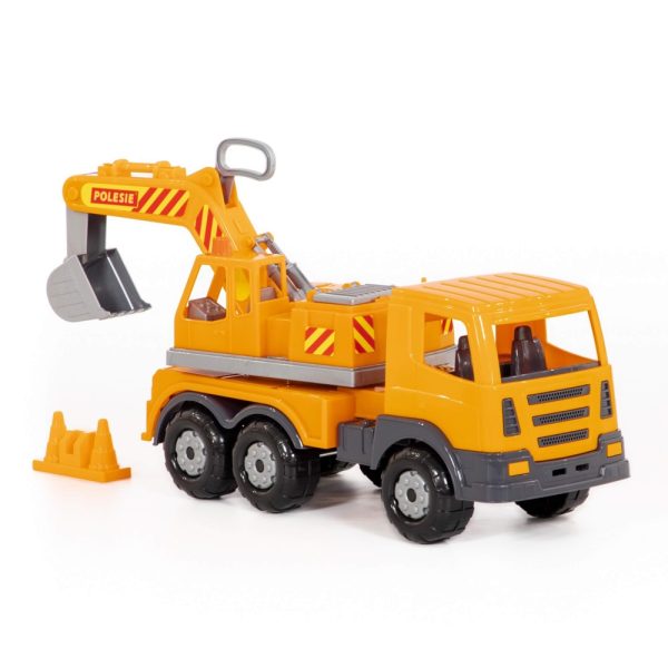 Camion-excavator, 42,5x16,5x24,5 cm, Polesie - imagine 5