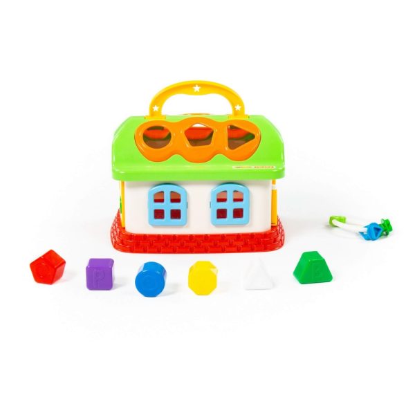 Casuta educativa + forme, 23x18x16 cm, Wader - imagine 2