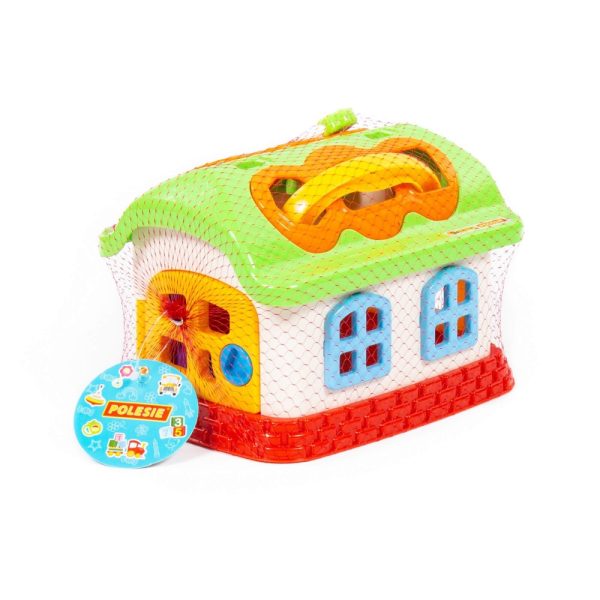 Casuta educativa + forme, 23x18x16 cm, Wader - imagine 3