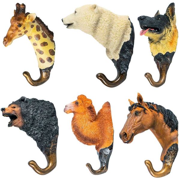 Cuier "Animale" rasina, plastic si metal