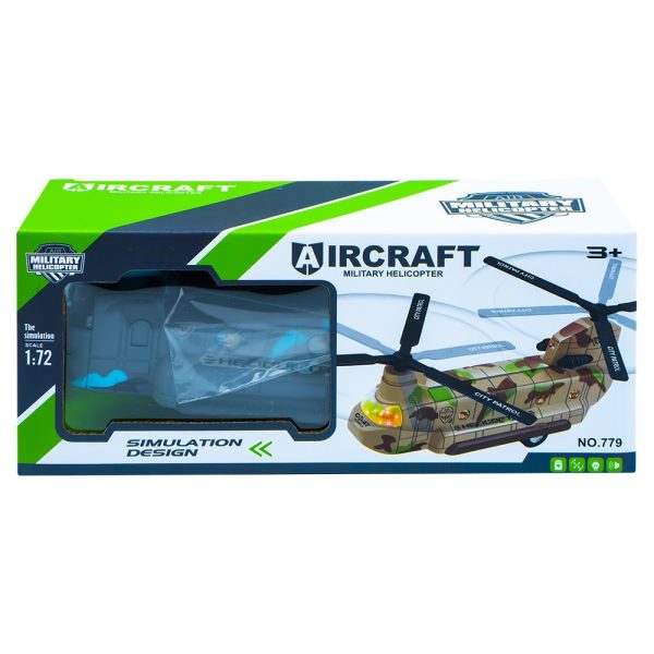 Elicopter militar, cu lumina si sunet - imagine 3