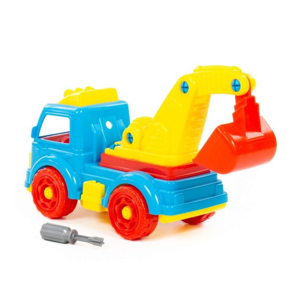 Excavator demontabil, 33x13x19 cm, Polesie - imagine 3