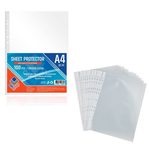 Folie protectie A4, Cristal, 80mic, 100 buc/set - OFFISHOP - imagine 4