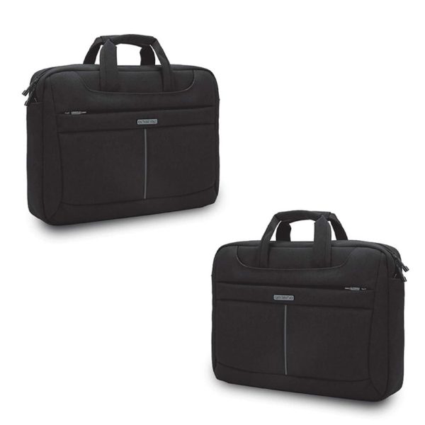 Geanta laptop, neagra, 40x8x32 cm - OFFISHOP - imagine 4