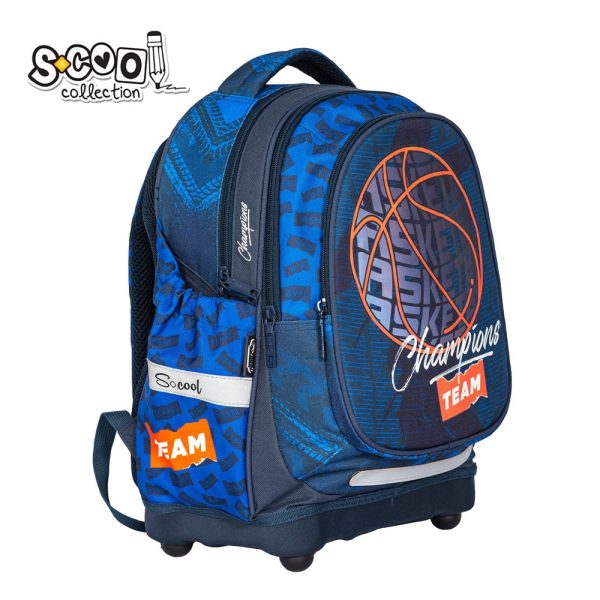 Ghiozdan anatomic BASKETBALL, 38x39x19.5 cm - S-COOL - imagine 2