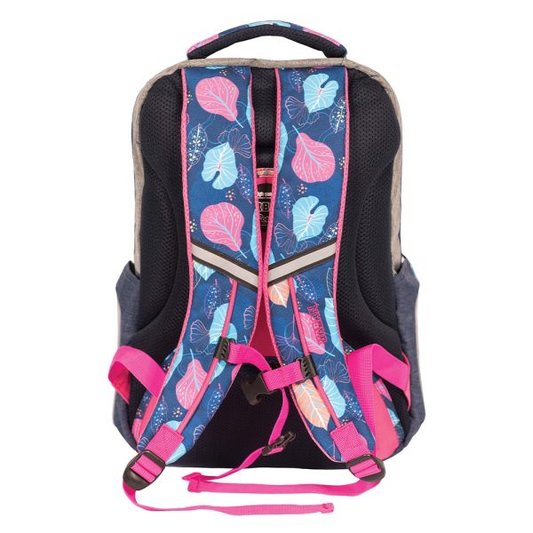 Ghiozdan anatomic compartiment laptop, URBAN FLOWERS, 46x31x16 cm - S-COOL - imagine 3
