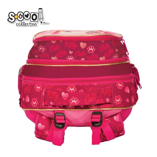 Ghiozdan anatomic CUTE KITTY, 38x39x19.5 cm - S-COOL - imagine 5