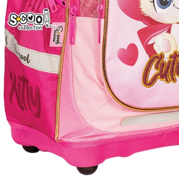 Ghiozdan anatomic CUTE KITTY, 38x39x19.5 cm - S-COOL - imagine 6