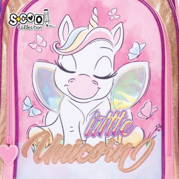 Ghiozdan ergonomic LITTLE UNICORN, 40.5x29x13.5 cm - S-COOL - imagine 14