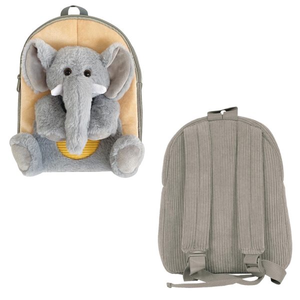 Ghiozdan gradinita BABY ANIMALS, ELEPHANT, 23x8x28 cm - S-COOL - imagine 3