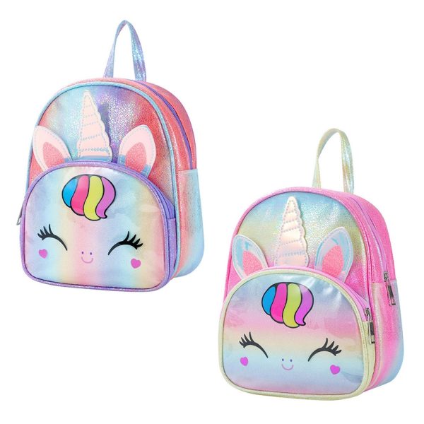 Ghiozdan gradinita GLITTER UNICORN, 25x32x11 cm - S-COOL - imagine 3