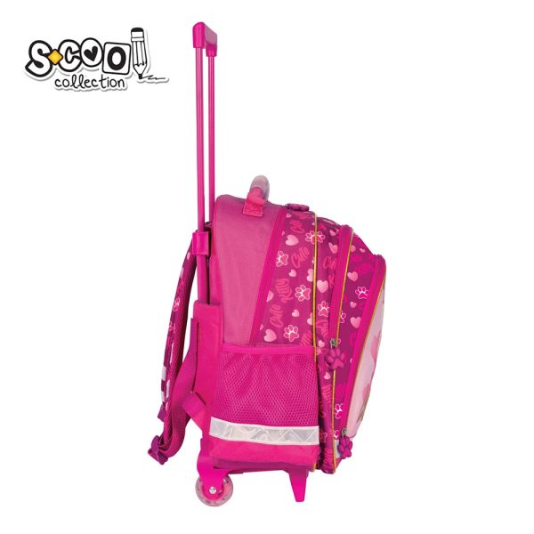 Ghiozdan trolley CUTE KITTY, 38x29x14 cm - S-COOL - imagine 3