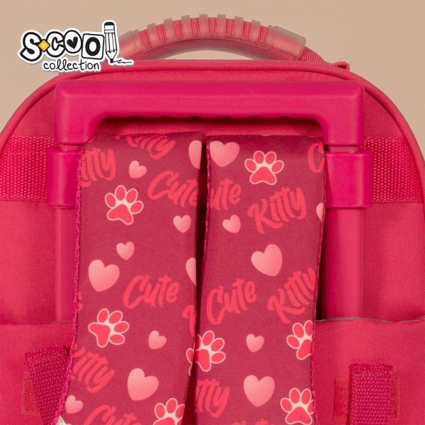 Ghiozdan trolley CUTE KITTY, 38x29x14 cm - S-COOL - imagine 9