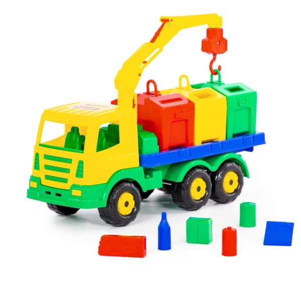 Masina salubrizare + containere - SuperTruck, 42x16x25cm, Wader - imagine 3
