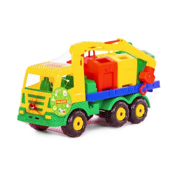 Masina salubrizare + containere - SuperTruck, 42x16x25cm, Wader - imagine 4
