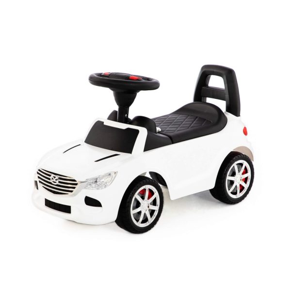 Masinuta - Supercar, alba, fara pedale, 66x28.5x30 cm, Polesie - imagine 3