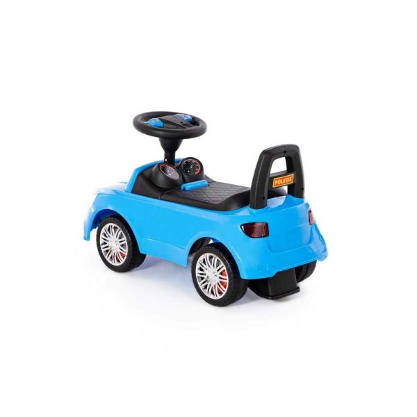 Masinuta - Supercar, albastra, fara pedale, 66x28.5x30 cm, Polesie - imagine 3
