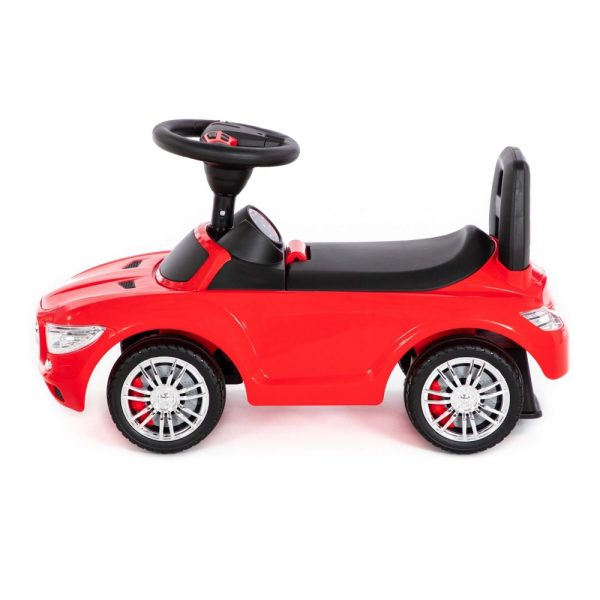 Masinuta - Supercar, rosie, fara pedale, 66x28.5x30 cm, Polesie - imagine 2