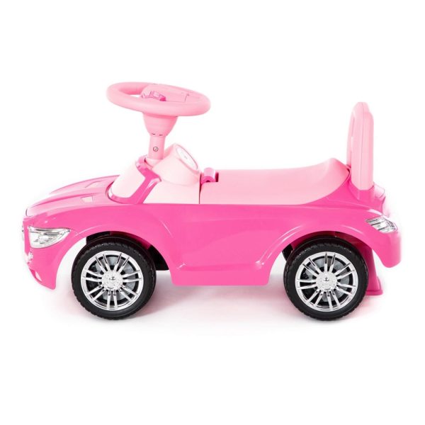 Masinuta - Supercar, roz, fara pedale, 66x28.5x30 cm, Polesie - imagine 2