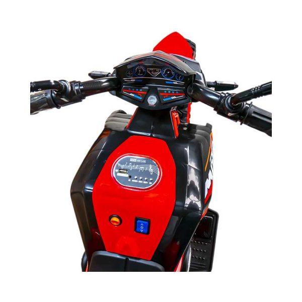 Motocicleta cu acumulator, 1 motor, 12V, 4A - imagine 3