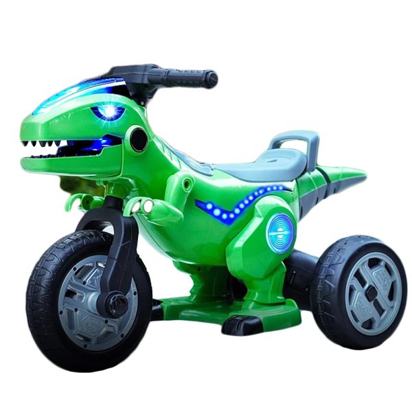 Motocicleta dinozaur cu acumulator, 2 motoare, 12V, 5A - imagine 2