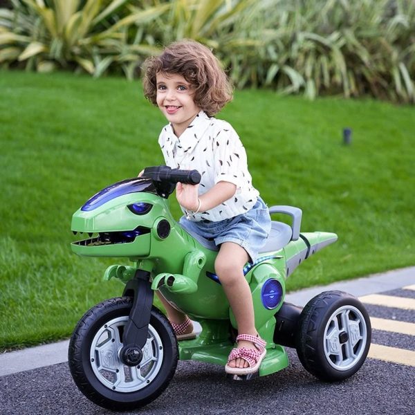 Motocicleta dinozaur cu acumulator, 2 motoare, 12V, 5A - imagine 4