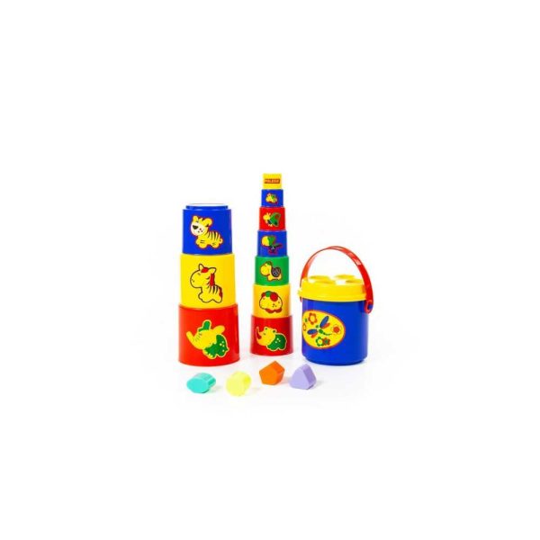 Piramida educativa+forme, 75 cm, Cavallino - imagine 2