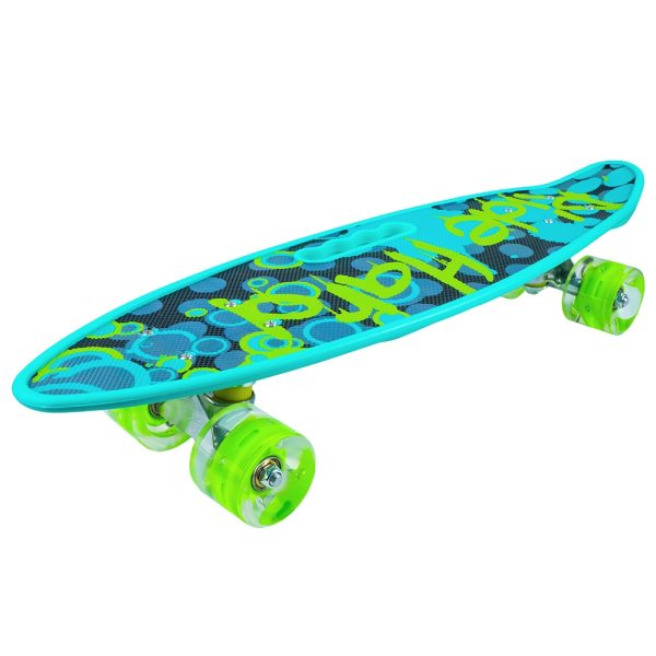 Placa skateboard cu roti silicon, led - imagine 2