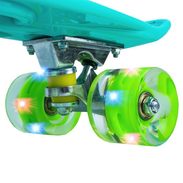 Placa skateboard cu roti silicon, led - imagine 5