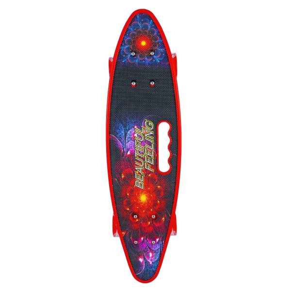 Placa skateboard cu roti silicon, led - imagine 7