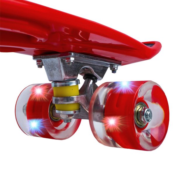 Placa skateboard cu roti silicon, led - imagine 9