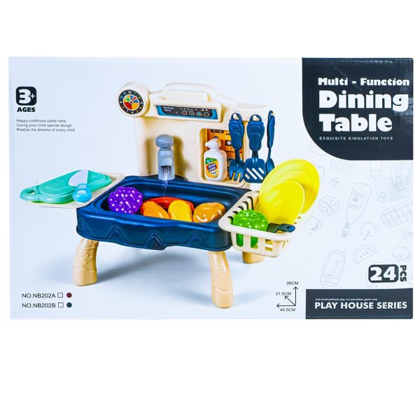 Play set bucatarie, cu baterii, 36 piese, 40.5x21.5x28 cm - imagine 2