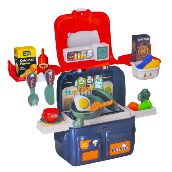 Play set bucatarie in ghiozdanel, 42 piese - imagine 2