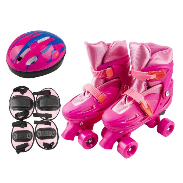 Set patine cu rotile+casca+cotiere+genunchiere, L (39-43) - imagine 5